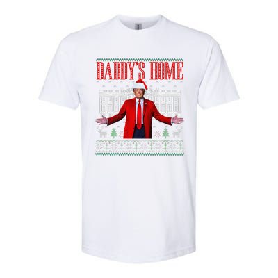 Funny DaddyS Home Trump Christmas Xmas Pajamas Softstyle CVC T-Shirt