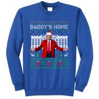 Funny DaddyS Home Trump Ugly Christmas Xmas Cool Gift Sweatshirt