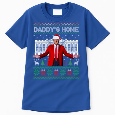 Funny DaddyS Home Trump Ugly Christmas Xmas Cool Gift Tall T-Shirt