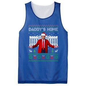 Funny DaddyS Home Trump Ugly Christmas Xmas Cool Gift Mesh Reversible Basketball Jersey Tank