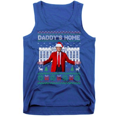 Funny DaddyS Home Trump Ugly Christmas Xmas Cool Gift Tank Top