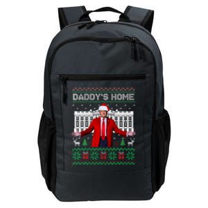 Funny DaddyS Home Trump Ugly Christmas Xmas Cool Gift Daily Commute Backpack