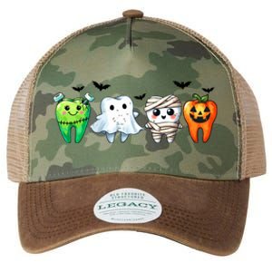 Funny Dentist Halloween Dental Squad Boo Cute Cavity Season Great Gift Legacy Tie Dye Trucker Hat