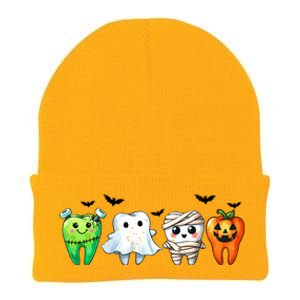 Funny Dentist Halloween Dental Squad Boo Cute Cavity Season Great Gift Knit Cap Winter Beanie