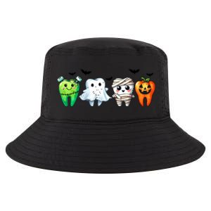 Funny Dentist Halloween Dental Squad Boo Cute Cavity Season Great Gift Cool Comfort Performance Bucket Hat