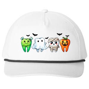 Funny Dentist Halloween Dental Squad Boo Cute Cavity Season Great Gift Snapback Five-Panel Rope Hat