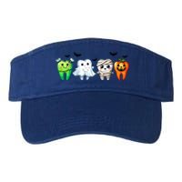 Funny Dentist Halloween Dental Squad Boo Cute Cavity Season Great Gift Valucap Bio-Washed Visor