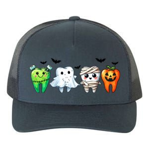 Funny Dentist Halloween Dental Squad Boo Cute Cavity Season Great Gift Yupoong Adult 5-Panel Trucker Hat