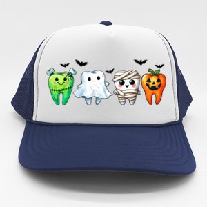 Funny Dentist Halloween Dental Squad Boo Cute Cavity Season Great Gift Trucker Hat