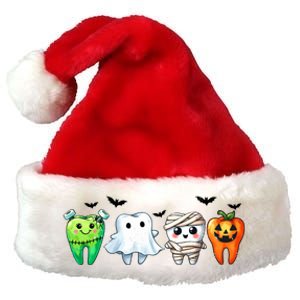 Funny Dentist Halloween Dental Squad Boo Cute Cavity Season Great Gift Premium Christmas Santa Hat