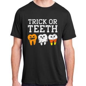 Funny Dental Halloween Treat Dentist Gift Trick or Teeth Adult ChromaSoft Performance T-Shirt