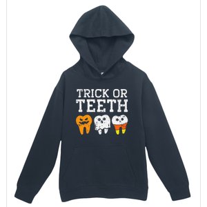 Funny Dental Halloween Treat Dentist Gift Trick or Teeth Urban Pullover Hoodie