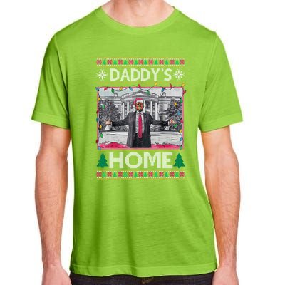 Funny DaddyS Home Trump Ugly Christmas Xmas Gift Adult ChromaSoft Performance T-Shirt