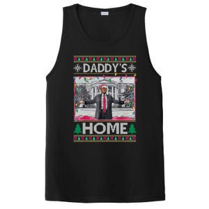 Funny DaddyS Home Trump Ugly Christmas Xmas Gift PosiCharge Competitor Tank