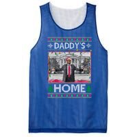 Funny DaddyS Home Trump Ugly Christmas Xmas Gift Mesh Reversible Basketball Jersey Tank