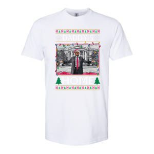 Funny DaddyS Home Trump Ugly Christmas Xmas Gift Softstyle CVC T-Shirt