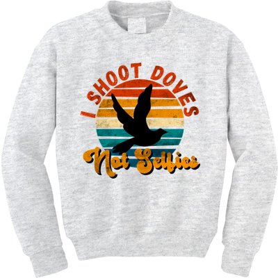 Funny Dove Hunting Great Gift Kids Sweatshirt