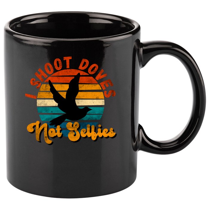 Funny Dove Hunting Great Gift 11oz C Handle Ceramic Mug