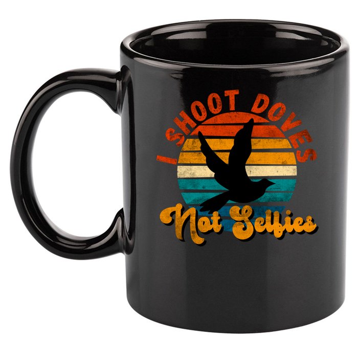 Funny Dove Hunting Great Gift 11oz C Handle Ceramic Mug