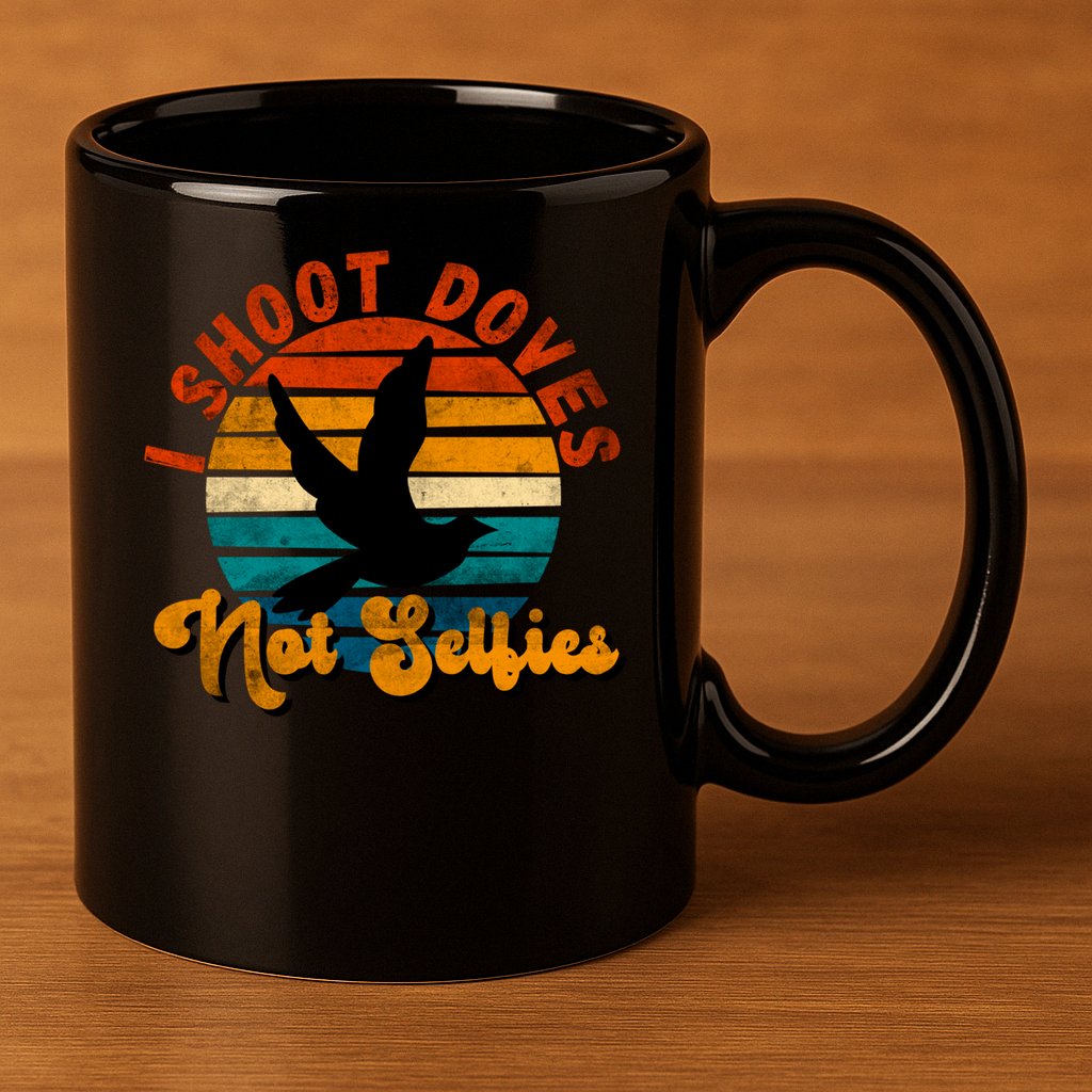 Funny Dove Hunting Great Gift 11oz C Handle Ceramic Mug