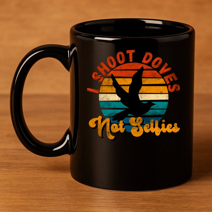 Funny Dove Hunting Great Gift 11oz C Handle Ceramic Mug