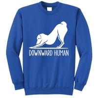 Funny Downward Hu Dog Yoga Design Cool Anime Print Gift Sweatshirt