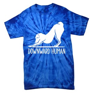 Funny Downward Hu Dog Yoga Design Cool Anime Print Gift Tie-Dye T-Shirt