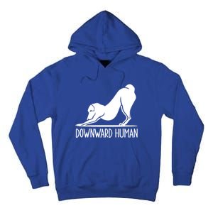 Funny Downward Hu Dog Yoga Design Cool Anime Print Gift Tall Hoodie