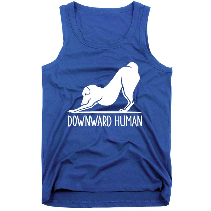 Funny Downward Hu Dog Yoga Design Cool Anime Print Gift Tank Top