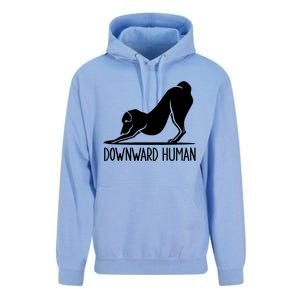 Funny Downward Hu Dog Yoga Design Cool Anime Print Gift Unisex Surf Hoodie