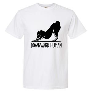 Funny Downward Hu Dog Yoga Design Cool Anime Print Gift Garment-Dyed Heavyweight T-Shirt