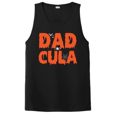 Funny Dadcula Halloween Dad Dracula Costume Momster Matching Gift PosiCharge Competitor Tank