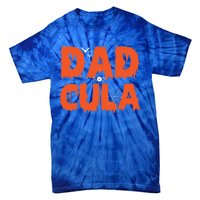 Funny Dadcula Halloween Dad Dracula Costume Momster Matching Gift Tie-Dye T-Shirt