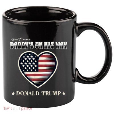 Funny DaddyS Home Trump American Heart Take America Back Gift 11oz C Handle Ceramic Mug