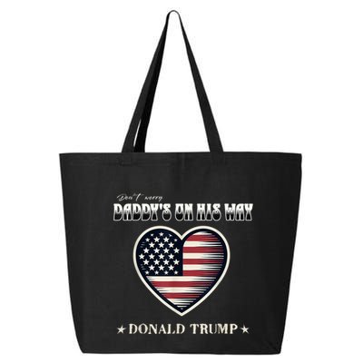 Funny DaddyS Home Trump American Heart Take America Back Gift 25L Jumbo Tote