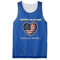 Funny DaddyS Home Trump American Heart Take America Back Gift Mesh Reversible Basketball Jersey Tank