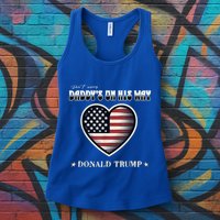 Funny DaddyS Home Trump American Heart Take America Back Gift Womens Tank Top