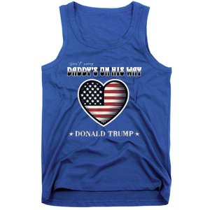 Funny DaddyS Home Trump American Heart Take America Back Gift Tank Top