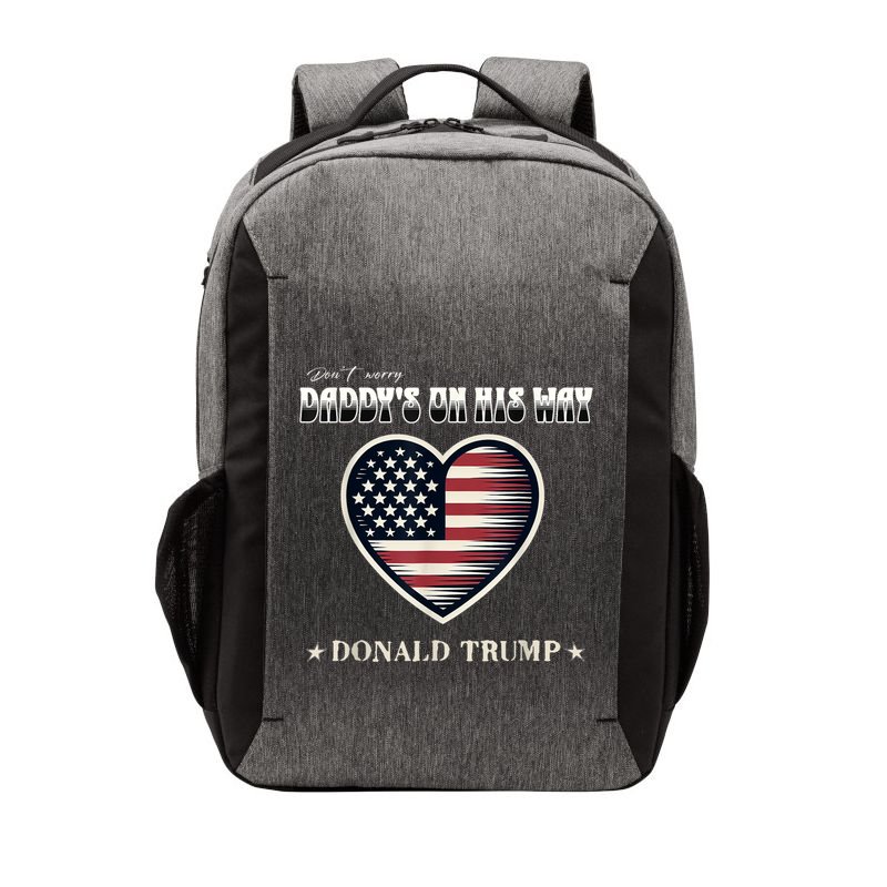 Funny DaddyS Home Trump American Heart Take America Back Gift Vector Backpack