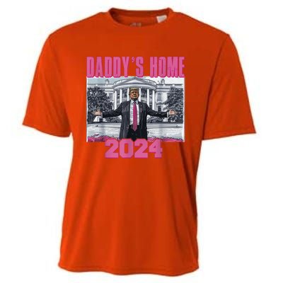 Funny DaddyS Home Trump Pink 2024 Take America Back 2024 Gift Cooling Performance Crew T-Shirt