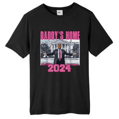 Funny DaddyS Home Trump Pink 2024 Take America Back 2024 Gift Tall Fusion ChromaSoft Performance T-Shirt