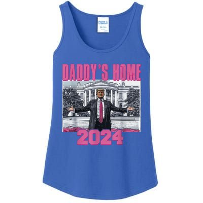 Funny DaddyS Home Trump Pink 2024 Take America Back 2024 Gift Ladies Essential Tank