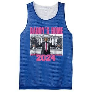 Funny DaddyS Home Trump Pink 2024 Take America Back 2024 Gift Mesh Reversible Basketball Jersey Tank