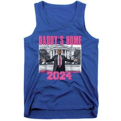 Funny DaddyS Home Trump Pink 2024 Take America Back 2024 Gift Tank Top