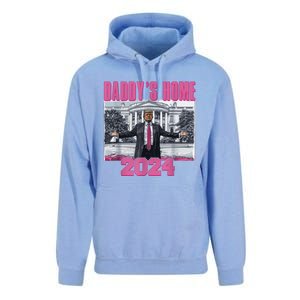 Funny DaddyS Home Trump Pink 2024 Take America Back 2024 Gift Unisex Surf Hoodie