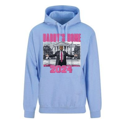 Funny DaddyS Home Trump Pink 2024 Take America Back 2024 Gift Unisex Surf Hoodie