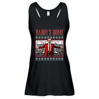 Funny DaddyS Home Trump Ugly Christmas Sweater Xmas Pajamas Ladies Essential Flowy Tank