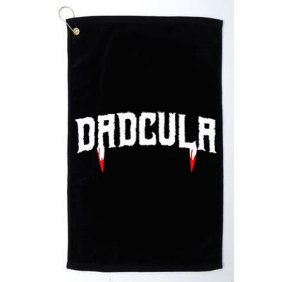 Funny Dadcula Halloween Dad Costume Momster Matching Platinum Collection Golf Towel