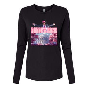 Funny DaddyS Home Trump Pink 2024 Take America Back 2024 Meaningful Gift Womens Cotton Relaxed Long Sleeve T-Shirt