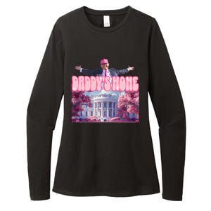 Funny DaddyS Home Trump Pink 2024 Take America Back 2024 Meaningful Gift Womens CVC Long Sleeve Shirt